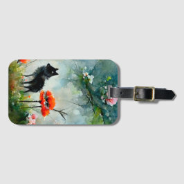 Vruchtwild bagagelabel met celflora