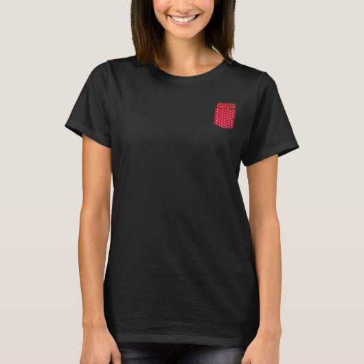 Vruchtzomeraardbeien Red Berry Pocket St. T-shirt (Voorkant)