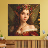 VS001_Vivid Fairy - Christmas Edition #1 Canvas Afdruk (Insitu (Woonkamer))