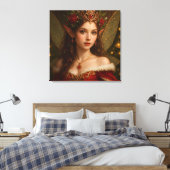VS001_Vivid Fairy - Christmas Edition #1 Canvas Afdruk (Insitu (Slaapkamer))