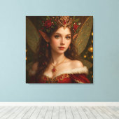 VS001_Vivid Fairy - Christmas Edition #1 Canvas Afdruk (Insitu (Houten vloer))