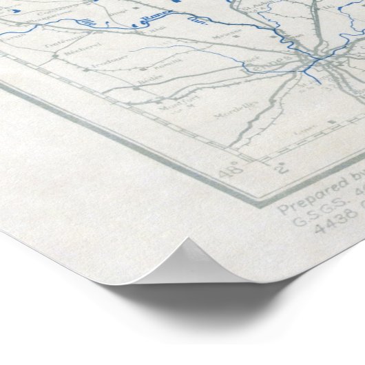 VS 12e landpositieschema 2400 op D-Day Poster (Hoek)