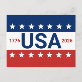VS 1776 2026 250ste verjaardag Rood Wit Blauw Briefkaart