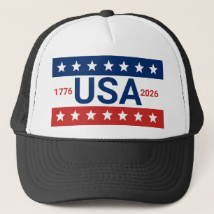 VS 1776-2026 250ste verjaardag Rood Wit Blauw Trucker Pet