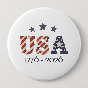 VS 1776 2026 Amerikaans 250-jarig jubileum Ronde Button 4,0 Cm