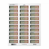 VS 1776 Amerikaanse Vlag Retouradres Etiket (Full Sheet)