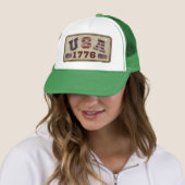 VS 1776 Vintage Amerikaanse Vlag Trucker Pet (In situ)