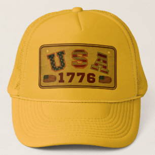 VS 1776 Vintage Amerikaanse Vlag Trucker Pet