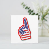 VS #1 Schuimhand/4 juli Kaart (Staand voorkant)