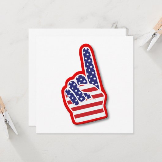 VS #1 Schuimhand/4 juli Kaart (Voorkant / Achterkant in situ)