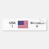 VS 1 vs. Bin Laden 0 Bumpersticker (Voorkant)
