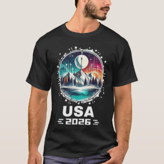 VS 2026 Ga naar Verenigde Staten Wintersport USAea T-shirt
