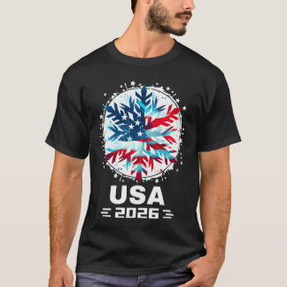 VS 2026 Ga naar Verenigde Staten Wintersport USAea T-shirt