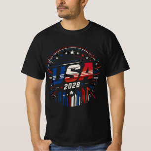 VS 2028 Patriottisch Embleem Vectorontwerp T-shirt
