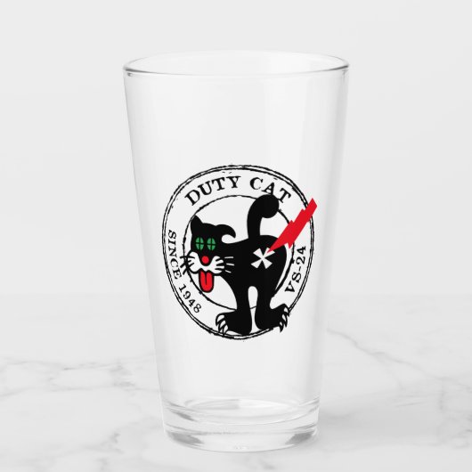 VS-24 DUTY CAT SINCE 1948 GLAS (Voorkant)