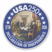 VS 250 - 1776-2026 - Onafhankelijkheidsverklaring Sticker (Voorkant)