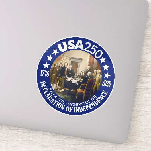 VS 250 - 1776-2026 - Onafhankelijkheidsverklaring Sticker (Detail)