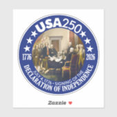 VS 250 - 1776-2026 - Onafhankelijkheidsverklaring Sticker (Vel)