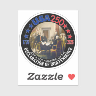 VS 250 - 1776-2026 - Onafhankelijkheidsverklaring Sticker