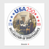 VS 250 - 1776-2026 - Onafhankelijkheidsverklaring Sticker (Vel)