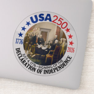 VS 250 - 1776-2026 - Onafhankelijkheidsverklaring Sticker