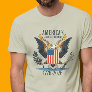 VS 250 - 1776-2026 - Vintage adelaar wapen T-shirt