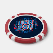 VS 250 – 1776 tot 2026 Pixel Art Poker Chips (Enkel)