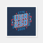 VS 250 – 1776 tot 2026 Pixel Art Servet (Voorkant)