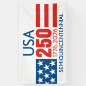 VS 250 - 250e verjaardag van Amerika - Sterren Str Spandoek (Verticaal)