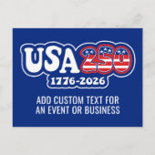 VS 250 - 250ste verjaardag van Amerika Rood Wit Bl Briefkaart (Voorkant)