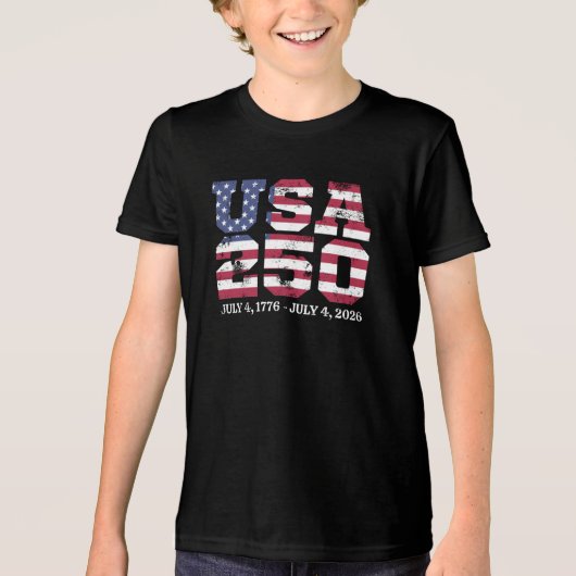 VS 250 4 juli Tri-Blend Shirt (Voorkant)