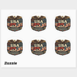 VS 250 Amerikaanse Zeearend 1776-2026 Patriottisch Ronde Sticker