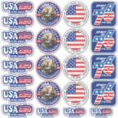 VS 250 - Amerika's 250e gevarieerd Sticker (Voorkant)