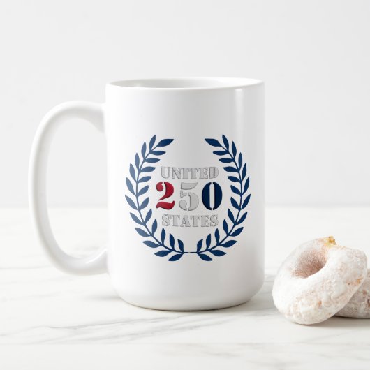 VS 250 Blad/Hart Ontwerp Mok (Met donut)