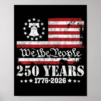 VS 250 Jaar 1776-2026 We The People Liberty Bell Poster