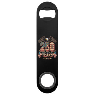 VS 250 Jaar 250ste Verjaardag Vlag VS Speed Flessenopener