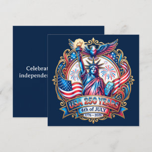 VS 250 jaar 4 juli 1776-2026 Feestdagenkaart