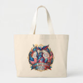 VS 250 jaar 4 juli 1776-2026 Grote Tote Bag (Voorkant)