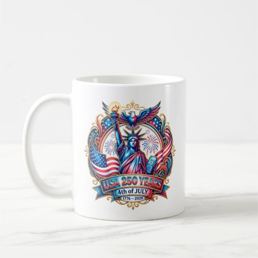 VS 250 jaar 4 juli 1776-2026 Koffiemok (Links)