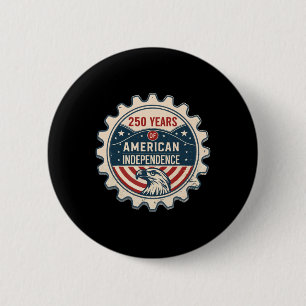 VS 250 jaar Amerika Jubileum 250ste Onafhankelijk Ronde Button 5,7 Cm