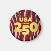 VS 250 jaar Amerikaanse vlag 4 juli 2026 Magneet (Voorkant)
