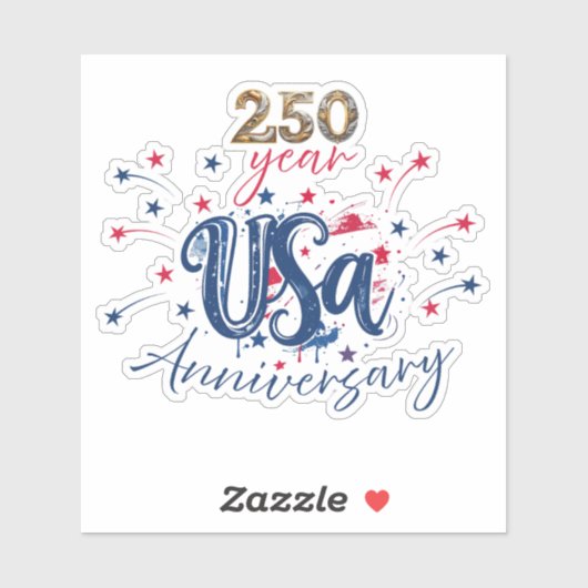VS 250 Jaar jubileum Sticker (Vel)