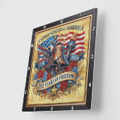 VS 250 Jaar Liberty Bell Vierkante Klok (Hoek)