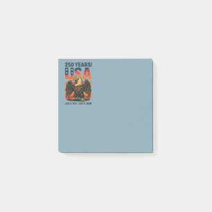 VS 250 jaar – Patriottische Amerikaanse Zeearend 4 Post-it® Notes