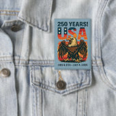 VS 250 jaar – Patriottische Bald Eagle 4 juli 2026 Button (Insitu)