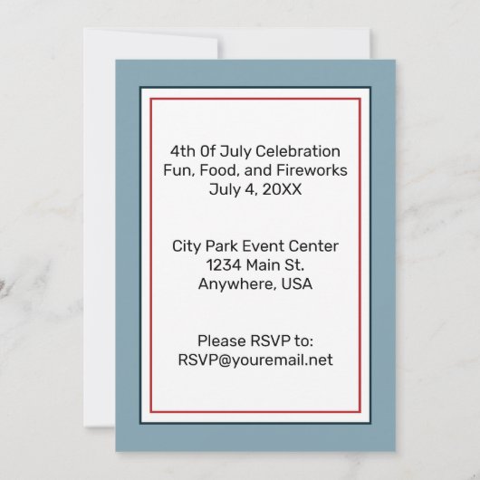 VS 250 jaar – Patriottische Bald Eagle 4 juli 2026 Kaart (Achterkant)