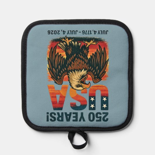 VS 250 jaar – Patriottische Bald Eagle 4 juli 2026 Pannenlap (Voorkant)