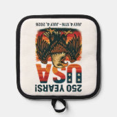 VS 250 jaar – Patriottische Bald Eagle 4 juli 2026 Pannenlap (Voorkant)