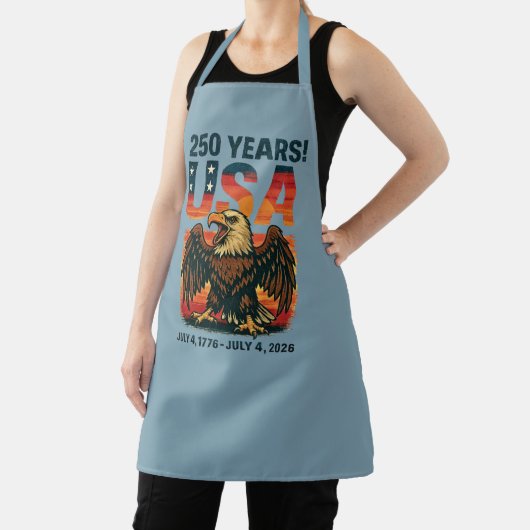 VS 250 jaar – Patriottische Bald Eagle 4 juli 2026 Schort (Insitu)