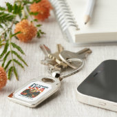 VS 250 jaar – Patriottische Bald Eagle 4 juli 2026 Sleutelhanger (Zijkant)